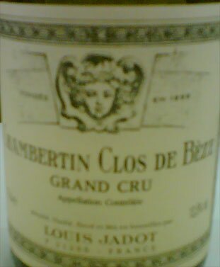 Chambertin-Clos de Beze Grand Cru Louis Jadot 2001