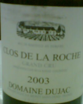 Clos de Roche Grand Cru Domain Dujac 2003
