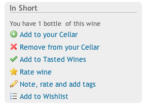Options for doing stuff with wine