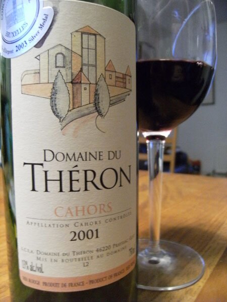 Bottle of Domaine du Théron, Cahors