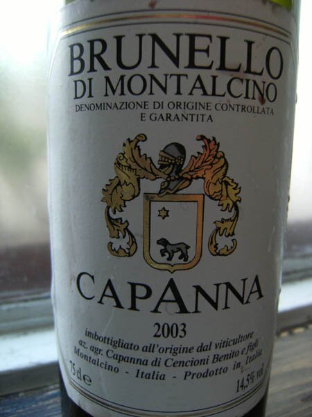 Brunello di Montalcino Capanna 2003
